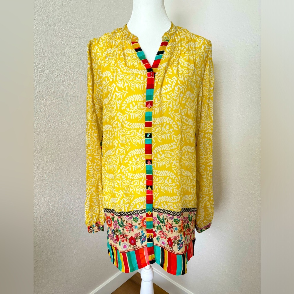 Johnny Was Millamo Blair Tunic Size XS